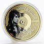 Benin 1000 francs Viktor Tsoy gilded proof silver coin 2020