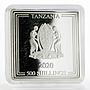 Tanzania 500 shillings Year of the Rat proof silver coin 2020