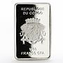 Congo 1000 francs Happy Baby colored silver proof coin 2015