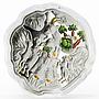 Niue 1 dollar All the Best goats cole colored silver coin 2015