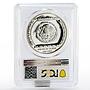 Mexico 5 Pesos Anciano Con Brasero PR-69 PCGS silver coin 1993