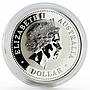 Australia 1 dollar Year of the Pig Lunar Series I gilded silver coin 2007