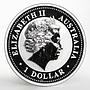Australia 1 dollar Year of the Goat Lunar Series I gilded silver coin 2003