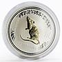 Australia 1 dollar Year of the Mouse 2008 Lunar Series I gilded silver coin 2007