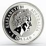 Australia 1 dollar Year of the Dog Lunar Series I gilded silver coin 2006