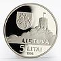 Lithuania 5 litas UNICEF Children of the World proof silver coin 1998