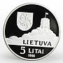 Lithuania 5 litas UNICEF Children of the World proof silver coin 1998