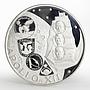 Fujairah 10 riyals Apollo XII Moon Landing Program proof silver coin 1970