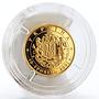 Ukraine 10 hryvnas 10 Years Independence Parliament Map gold coin 2001