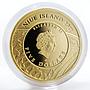 Niue 5 dollars Parnassius Apollo Butterfly colour gold coin 2011 Box and CoA