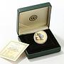 Niue 5 dollars Parnassius Apollo Butterfly colour gold coin 2011 Box and CoA