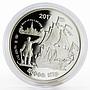 Laos 50000 kip Russian Cities series Voronezh prooflike silver coin 2017