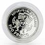 Togo 500 francs Apollo XI Astronauts proof silver coin 1999