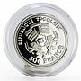 Togo 500 francs Astronaut on the Moon proof silver coin 1999