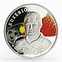 Armenia 100 dram Kings of Football series Eusebio proof silver coin 2008