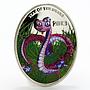 Niue 1 dollar Lunar series Year of the Snake Love Snake colored silver coin 2013