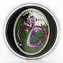 Niue 1 dollar Lunar series Year of the Snake Love Snake colored silver coin 2013