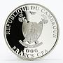 Cameroon 1000 francs Charaxes Fournierae Butterfly colored silver coin 2011