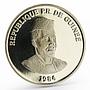 Guinea 200 sylis International Games Walking proof nickel coin 1984