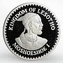 Lesotho 10 maloti International Games Field Hockey proof nickel coin 1984