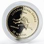 Lesotho 10 maloti International Games Hurdling proof nickel coin 1984