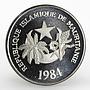 Mauritania 500 ouguiya International Games Fencing proof nickel coin 1984