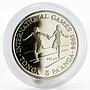 Tonga 5 paanga International Games Relay proof nickel coin 1984