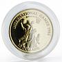 Liberia 10 dollars International Games Basketball proof nickel coin 1984