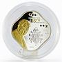 Cook Islands 5 dollars 85 Years of Pope Benedict XVI gilded silver coin 2012