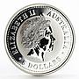 Australia 8 dollars Lunar series I Year of the Monkey silver coin 2004