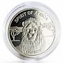 Burkina Faso 500 francs Spirit of Africa series The Lion silver coin 2016