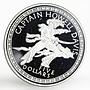 Bahamas 5 dollars Famous Pirates series Captain Howell Davis silver coin 1993