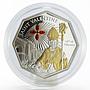 Cook Islands 5 dollars Saint Valentine gilded proof silver coin 2012