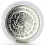 Mexico 100 pesos Monarch Butterflies Fauna proof silver coin 1987