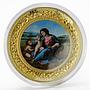 Niue 10 dollars Perfection in Art Madonna Alba gilded silver coin 2017