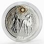 Cameroon 1000 francs Unicorn Opal Gemstone proof silver coin 2015