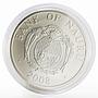 Nauru 10 dollars Happy New Year series Father Frost colored silver coin 2008