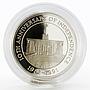 Belize 10 dollars 10th Anniversary of Independence proof silver coin 1991