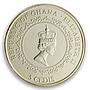 Ghana 5 cedis Rheingold colored silver coin 2019