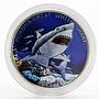 Tokelau 5 dollars Mokoha Great White Shark colored silver coin 2015