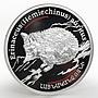 Armenia 100 dram Caucasus Wild series The Wide - Eared Hedhehog silver coin 2006