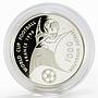 Zaire 1000 zaires Football World Cup in France proof silver coin 1997