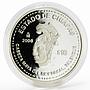 Mexico 10 pesos 180th Anniversary of Chiapas proof silver coin 2006