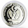 Sahrawi 500 pesetas Ancient Ship proof silver coin 1990