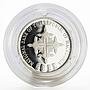 Macedonia 1 denar 2000th Anniversary of Christianity proof silver coin 2000