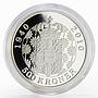 Denmark 500 kroner 70th Birthday of Margarethe II proof silver coin 2010