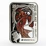 Niue 1 dollar Painters of the World series Alphonse Mucha proof silver coin 2010