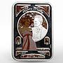 Niue 1 dollar Painters of the World series Alphonse Mucha proof silver coin 2010