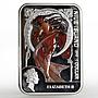 Niue 1 dollar Painters of the World series Alphonse Mucha proof silver coin 2010