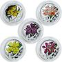Singapore set of 10 coins The Grandeur of Heritage Orchids Series proof 2011